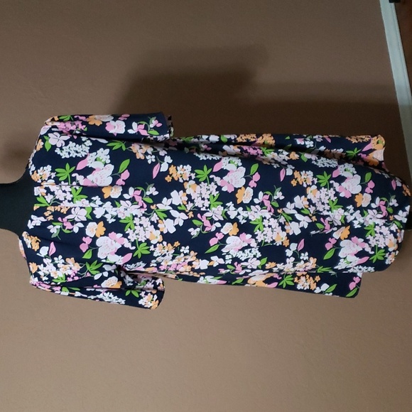 A New Day Sgort Sleeve Floral Print Dress Medium - Picture 3 of 6